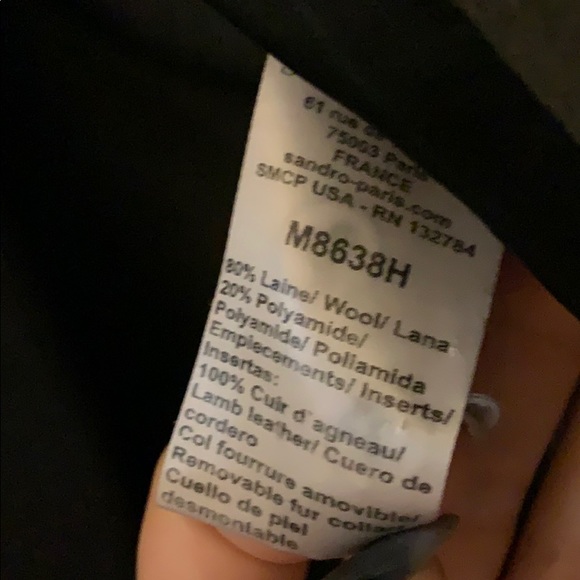 Olive Green Sandro Coat - Picture 3 of 10